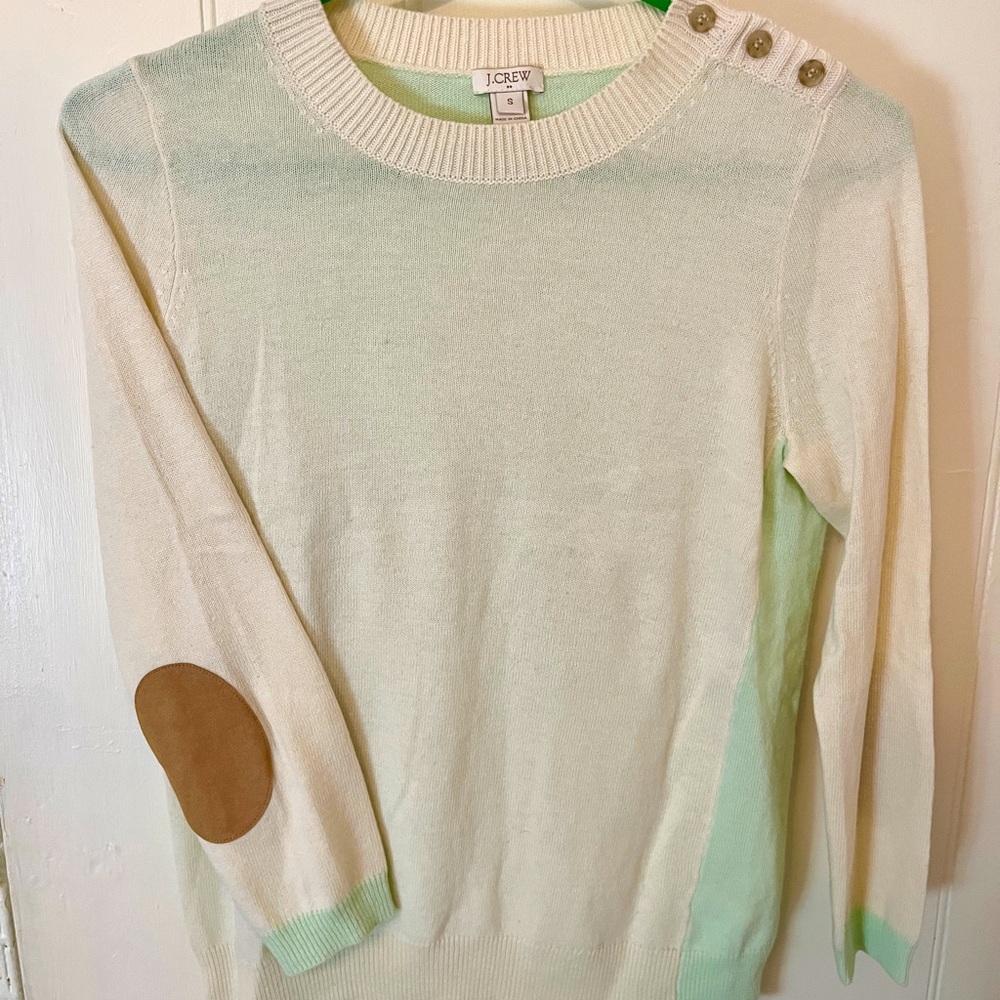 J. Crew Color Block Wool Sweater - image 1
